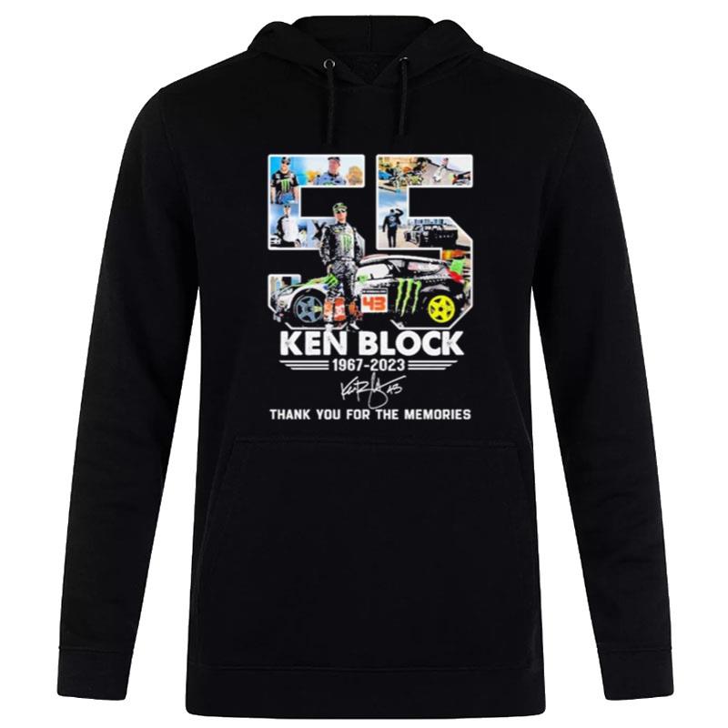 55 Ken Block 1967 2023 Thank You For The Memories Signature Hoodie