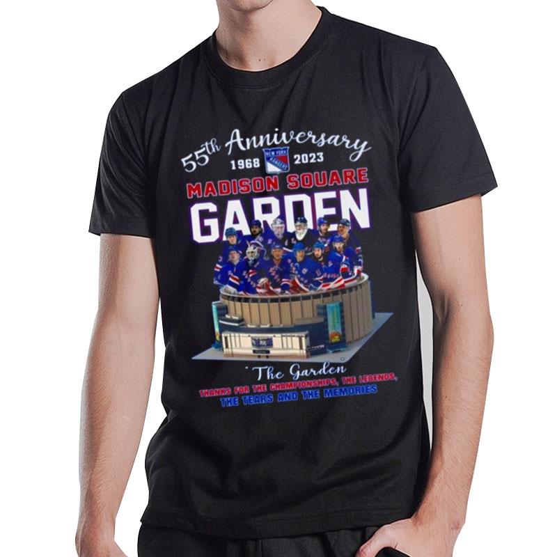 55Th Anniversary 1968 - 2023 Madison Square Garden Thanks For The Championships The Legends The Tears And The Memories T-Shirt