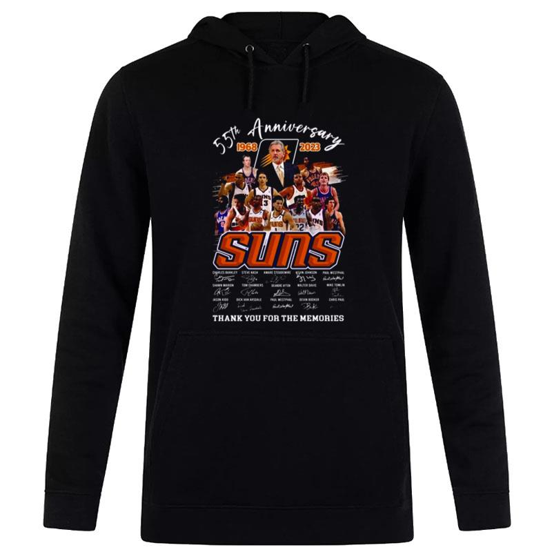 55Th Anniversary 1968 - 2023 Phoenix Suns Thank You For The Memories Signatures Hoodie