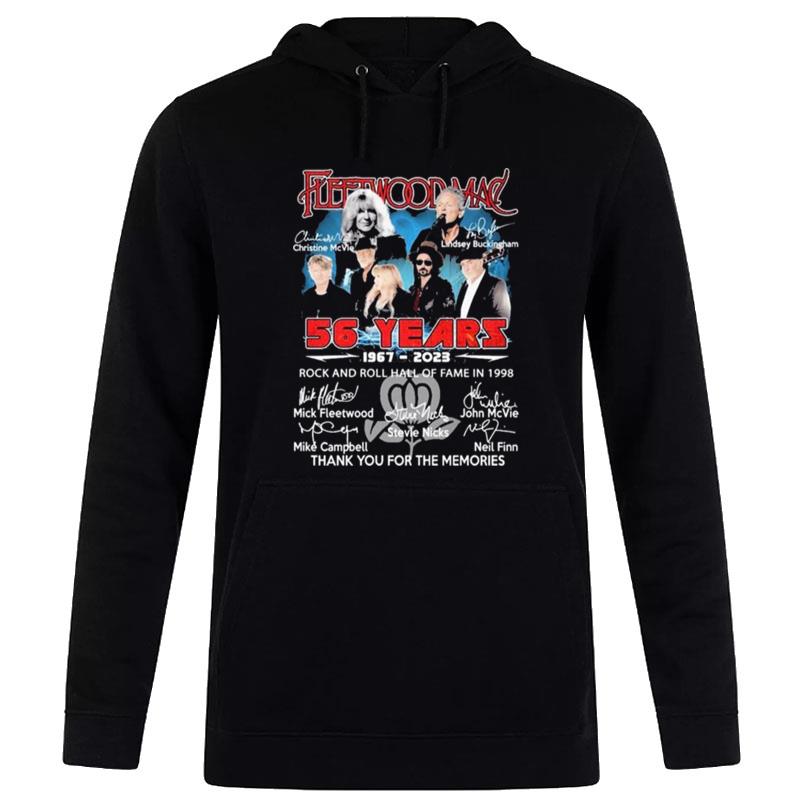 56 Years 1967 2023 Fieftwoodmac Rock And Roll Hall Of Fame In 1998 Signature Hoodie