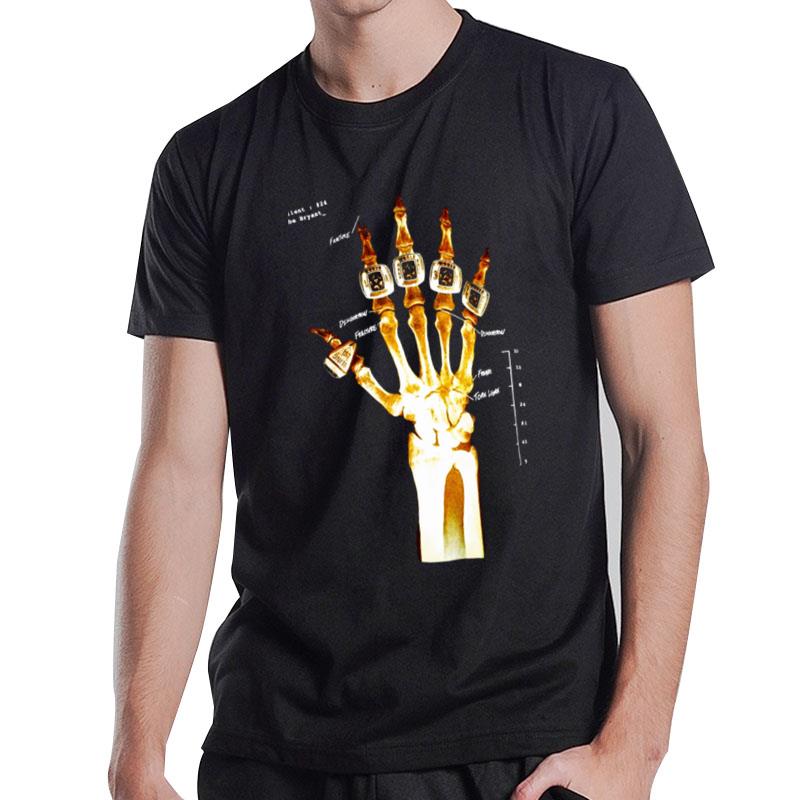 5 Rings Skeleton Kobe Bryant T-Shirt