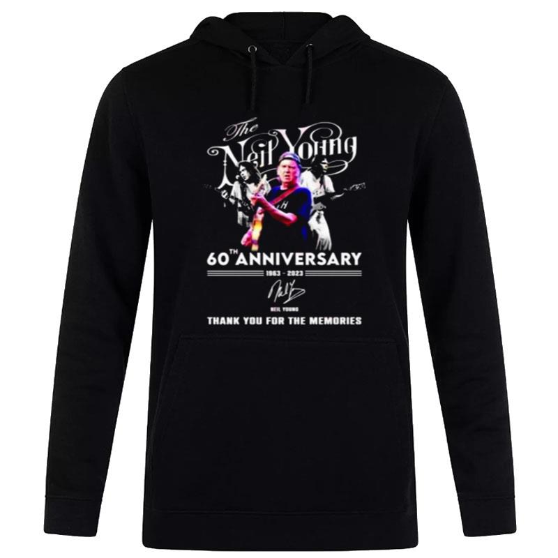 60Th Anniversary 1963 - 2023 Neil Young Thank You For The Memories Signature Hoodie