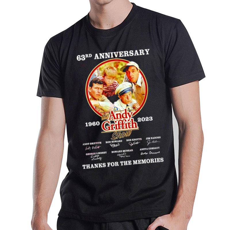 63 Rd Anniversary The Andy Griffith Show 2023 Thank You For The Memories T-Shirt