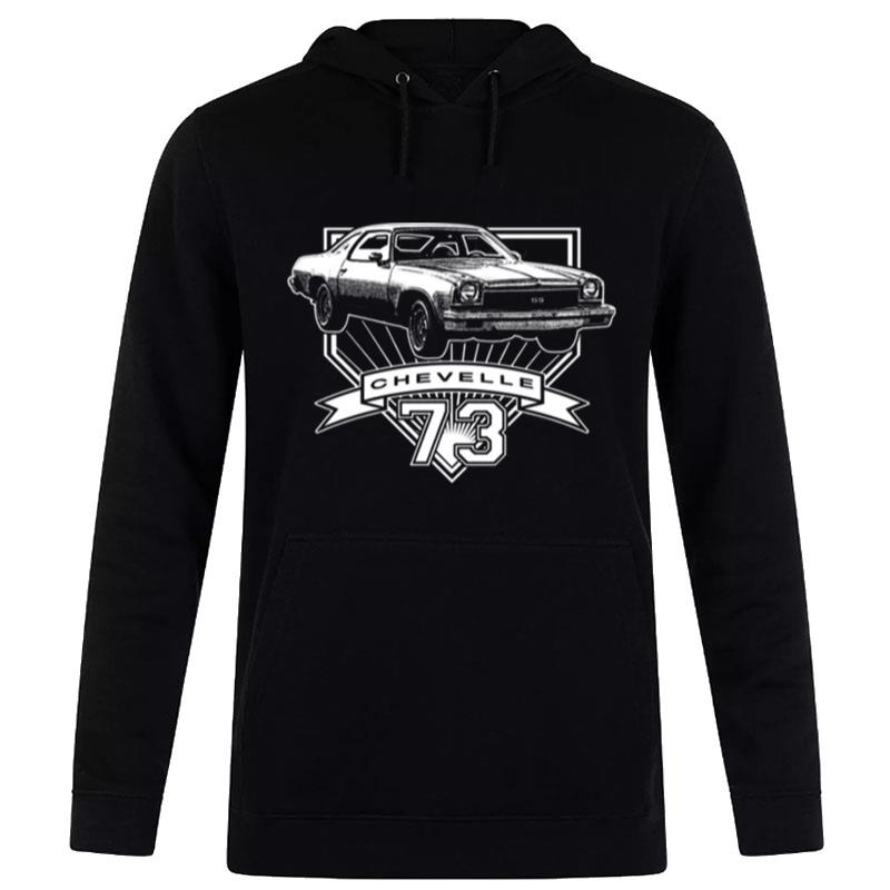 73' Retro Car 1973 Chevelle Artwork Hoodie