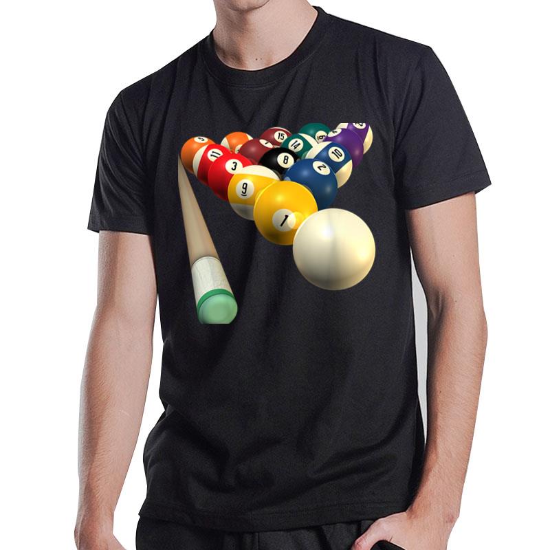 8-Ball Pool Team Bar League Billiards Men Women T-Shirt