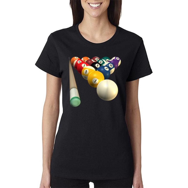 8-Ball Pool Team Bar League Billiards Men Women Women T-Shirt