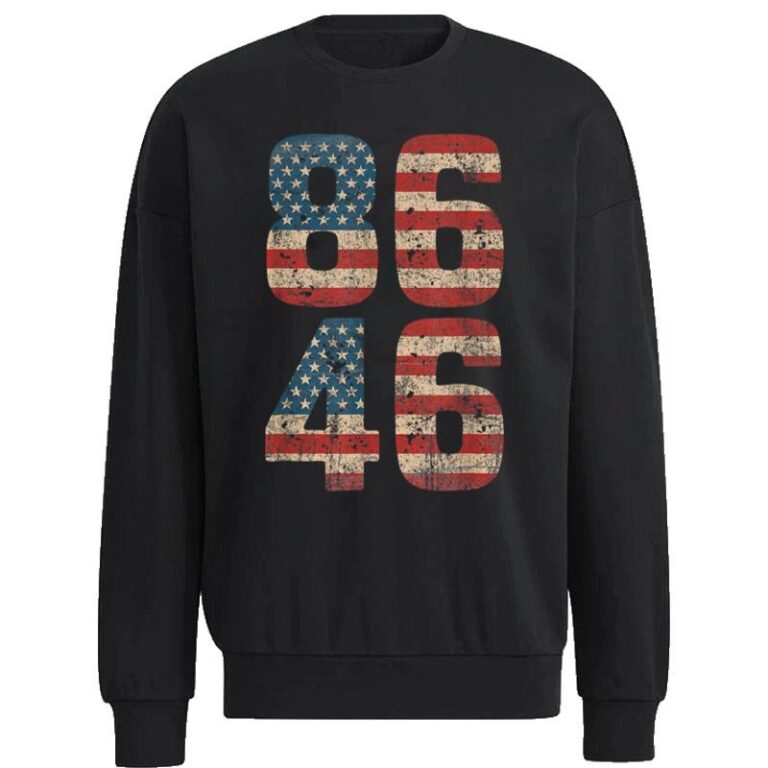 86 46 Impeach Biden 46 Vintage Distressed 8646 Anti Biden Sweatshirt