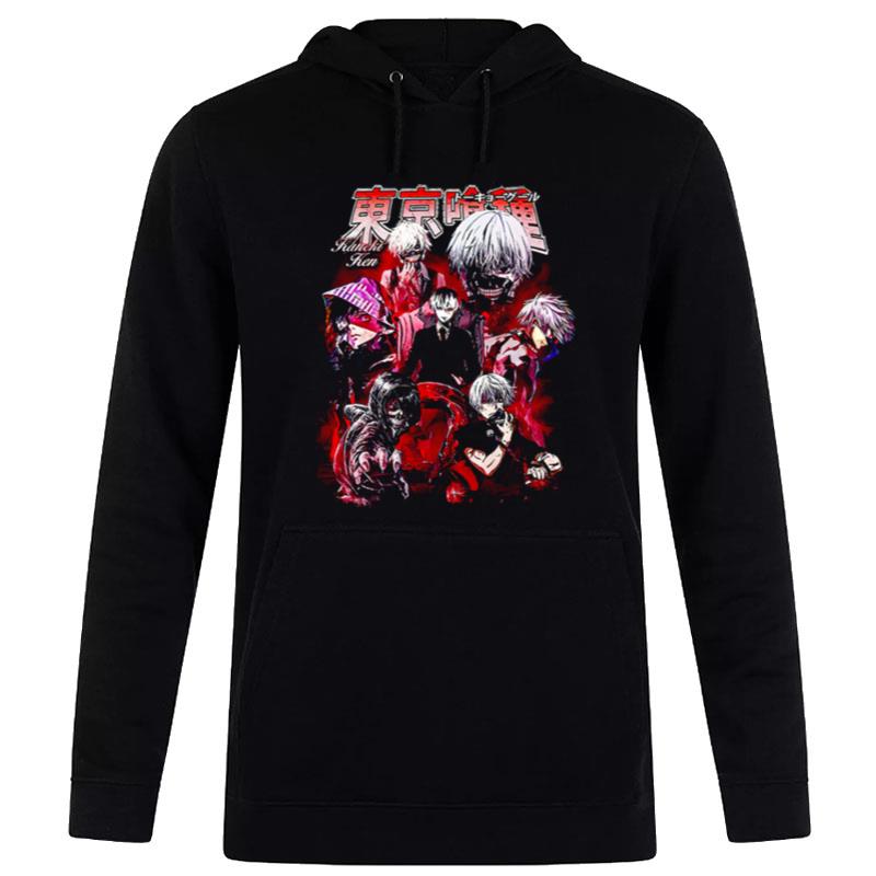 90S Kaneki Tokyo Ghoul Kaneki Ken Anime Graphic Hoodie