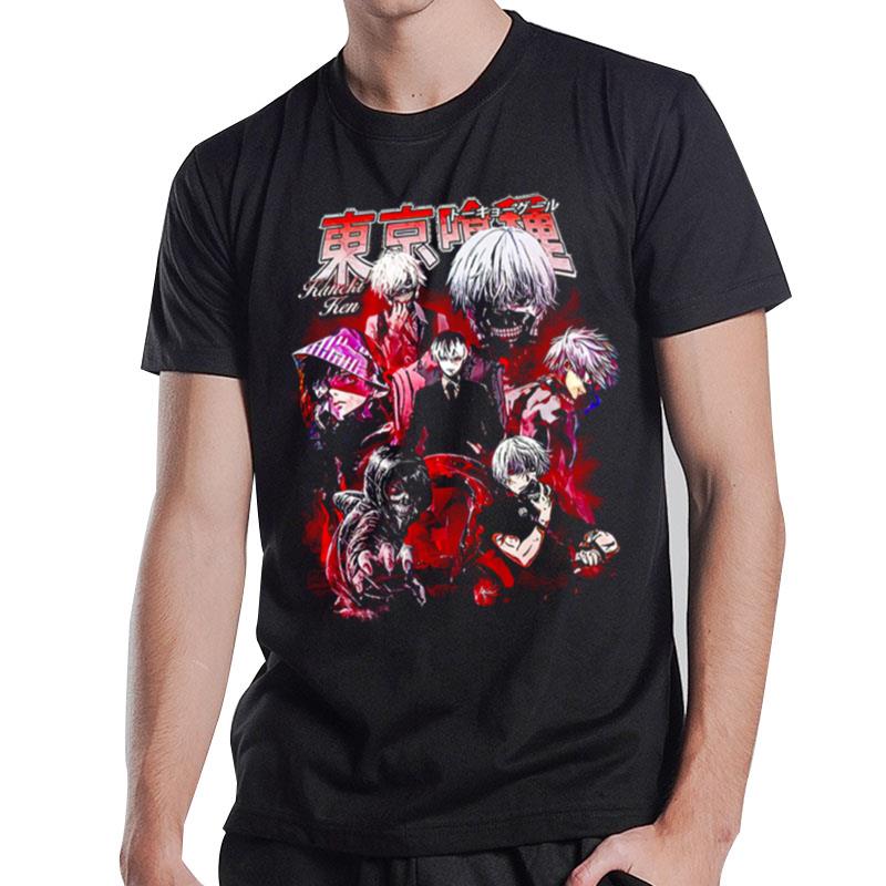 90S Kaneki Tokyo Ghoul Kaneki Ken Anime Graphic T-Shirt