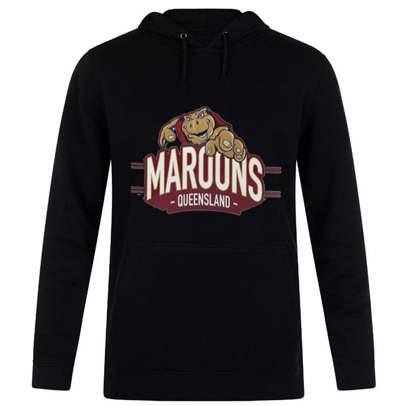 90S Logo Rugby Queensland Maroons Hoodie