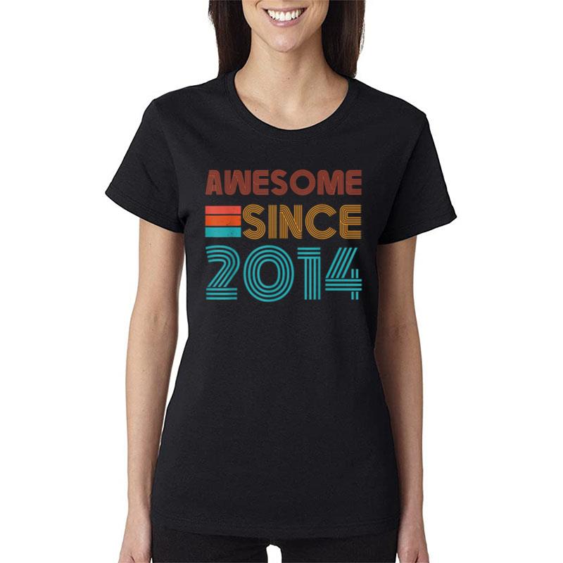 9Th Birthday Shirt Awesom Since 2014 Women T-Shirt