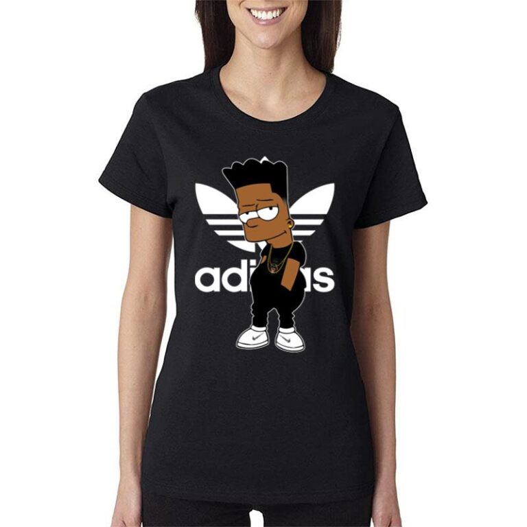 Adidas Bart Simpson Black Guy Women T-Shirt