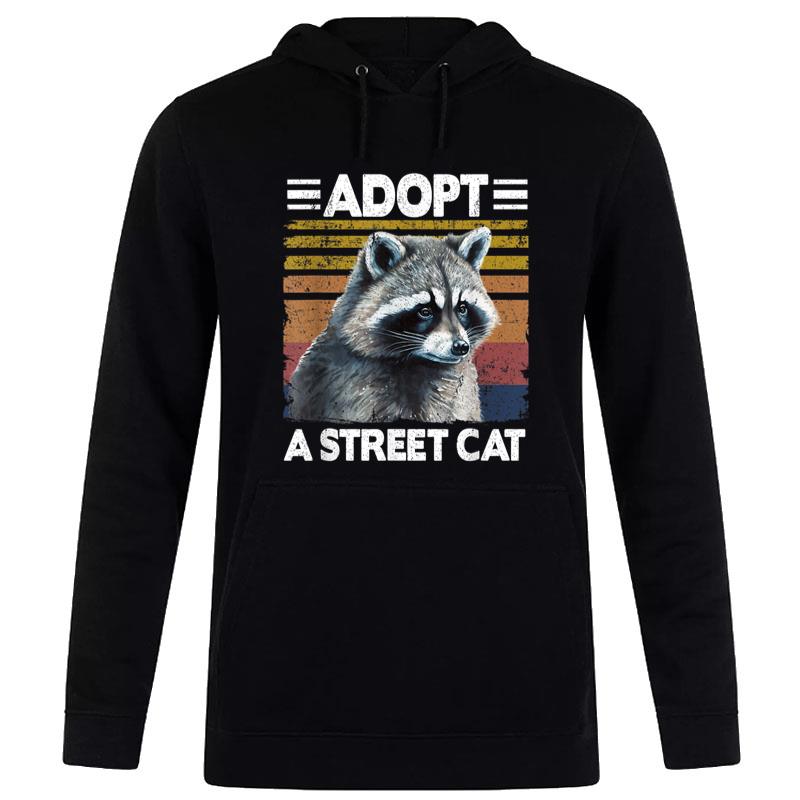 Adopt A Street Cat Watercolor Raccoon Women T-Shirt