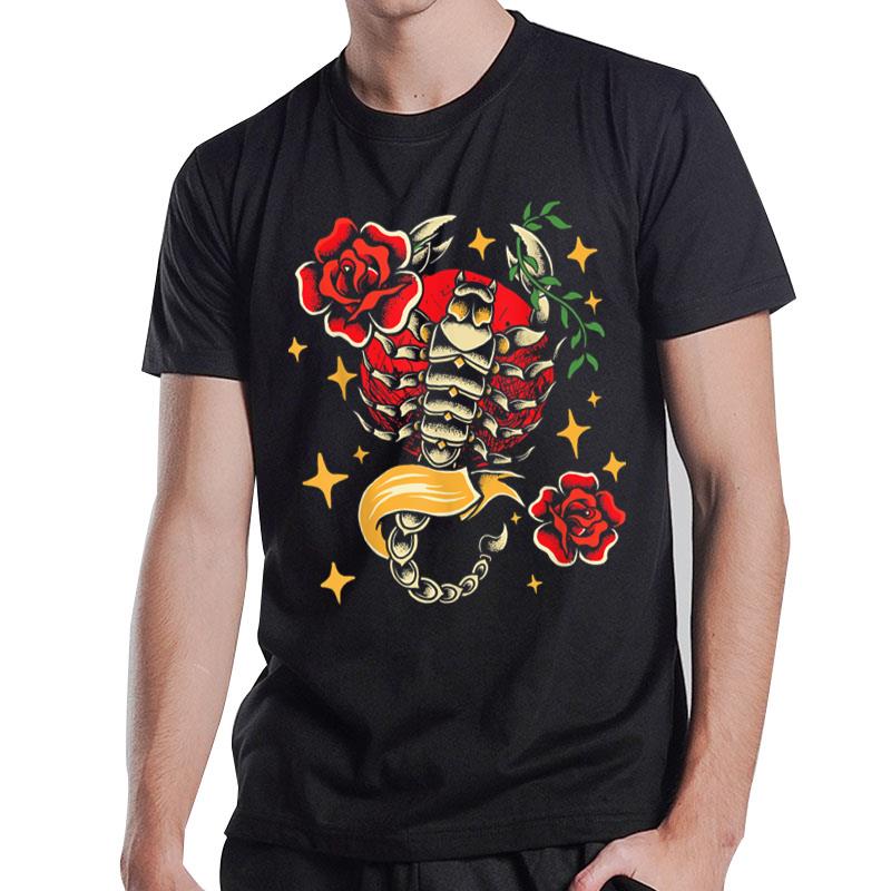 Aesthetic Scorpion Lover Scorpio Zodiac Arachnid T-Shirt