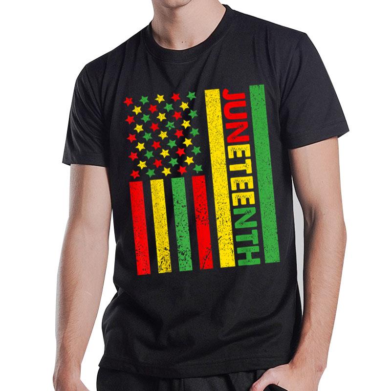 African American Flag Juneteenth T-Shirt