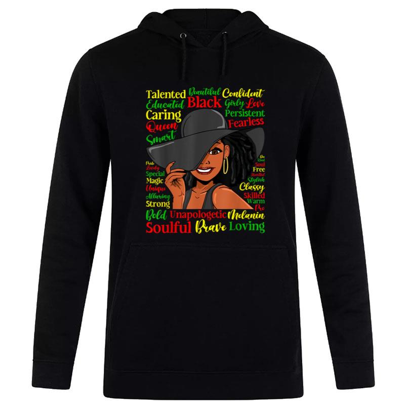 African Black History Ladies Pride Black Juneteenth Hoodie