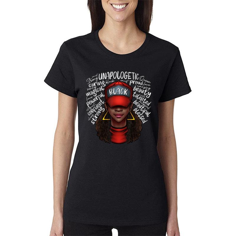 African Queen Black History Month African American Ladies Women T-Shirt