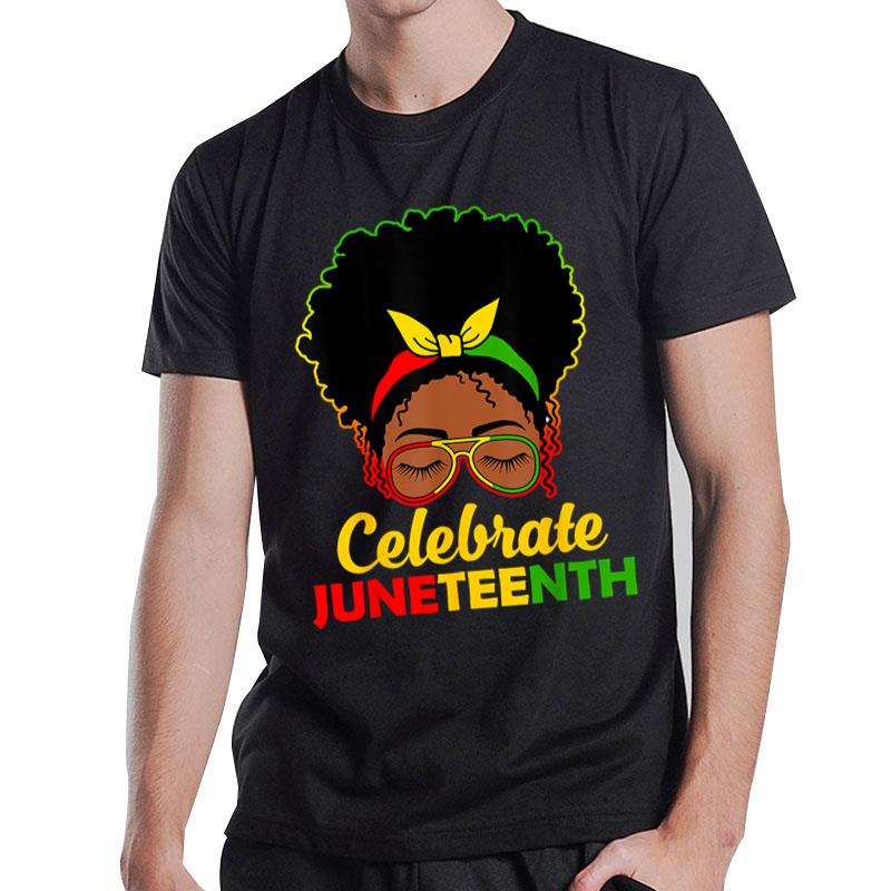 Afro Man Black Queen African American Juneteenth T-Shirt