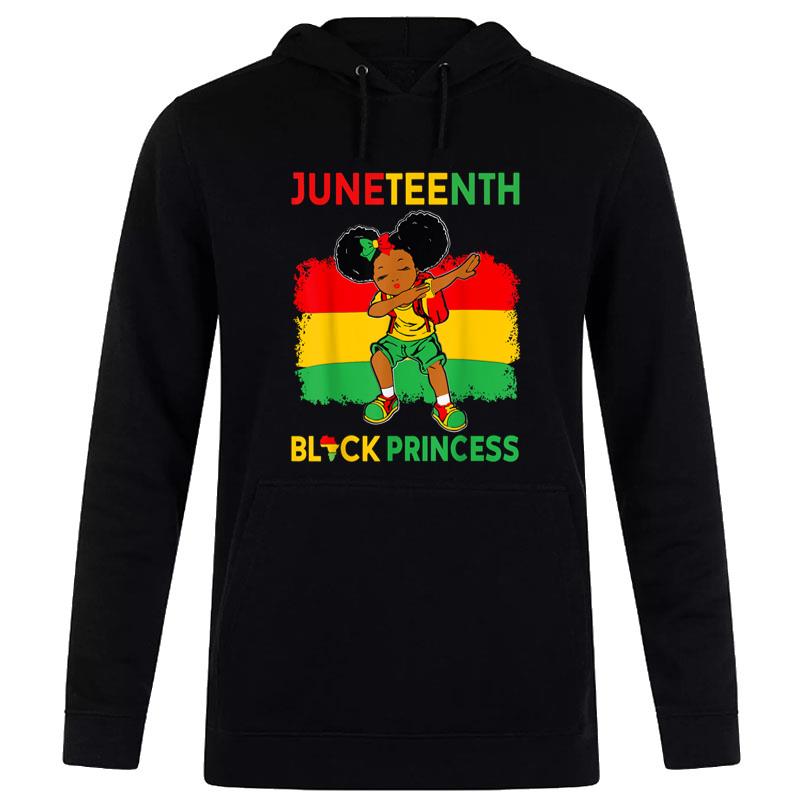 Afro Melanin Dabbing Black Princess Juneteenth Hoodie