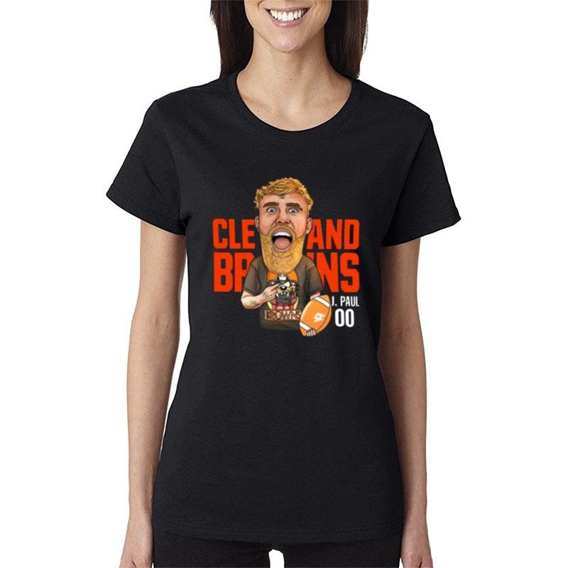 Agha Noor Cleveland Browns J Paul 00 Women T-Shirt