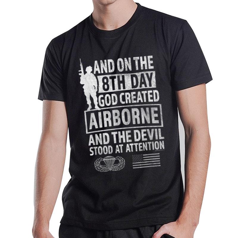 Airborne 8th Day God Created Airborne T-Shirt