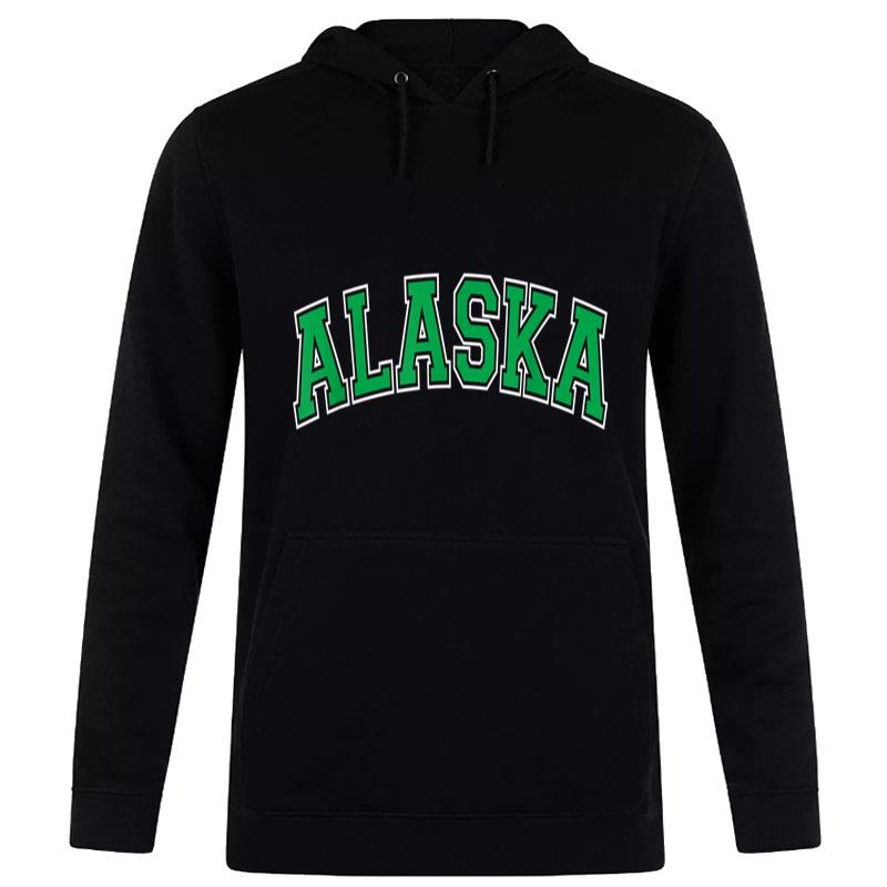 Alaska Varsity Style Green Text Women T-Shirt