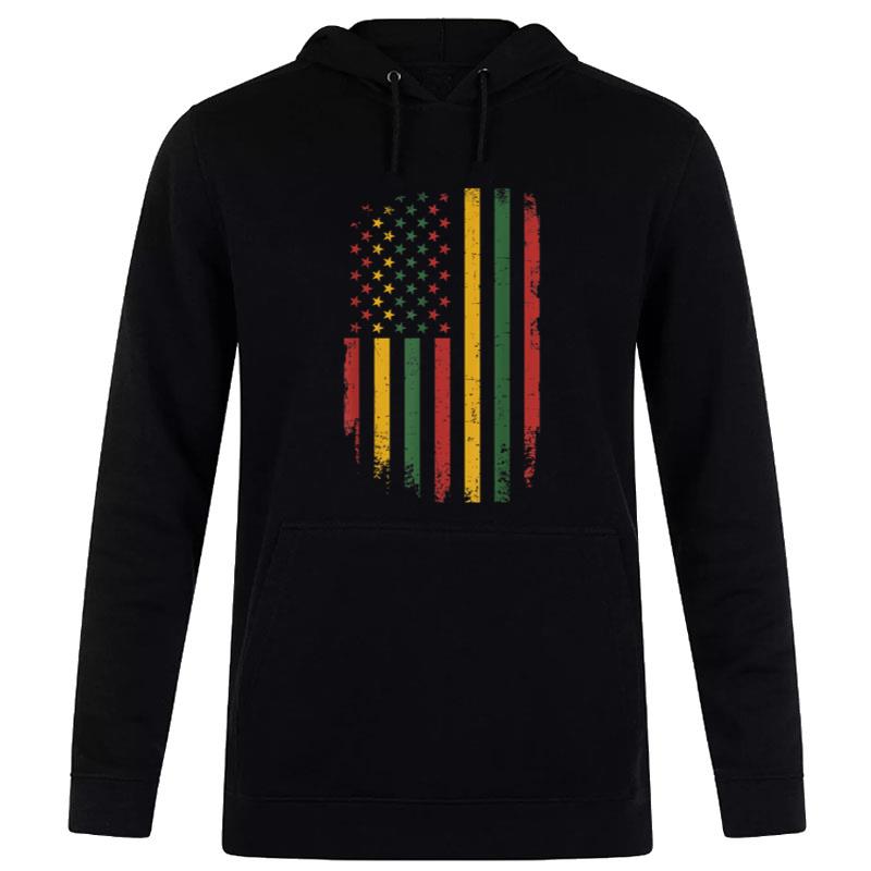 American African Flag For Black History Freedom Day Hoodie