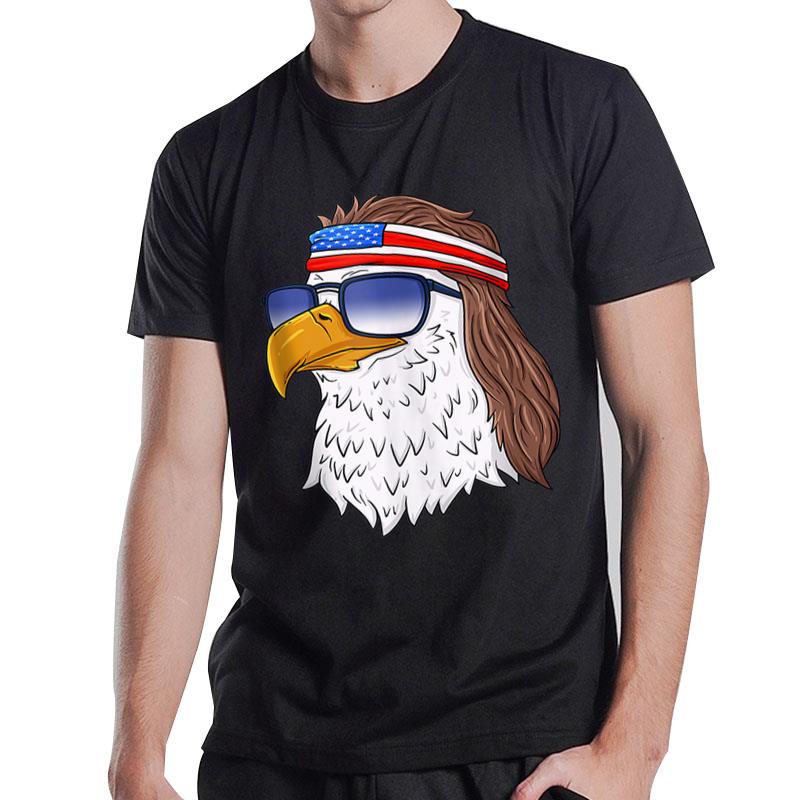 American Bald Eagle Mullet 4Th Of July Funny Usa Patriotic T-Shirt