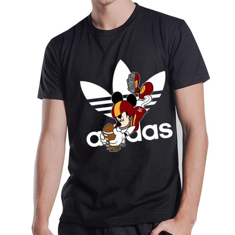 American Football Mickey Mouse Adidas T-Shirt