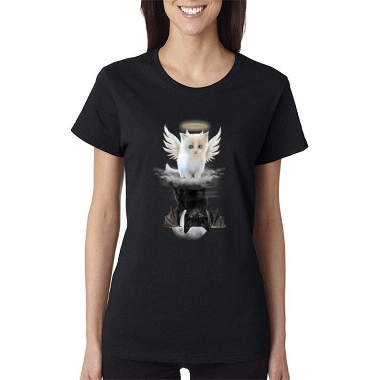 Angel Satan Cat Women T-Shirt