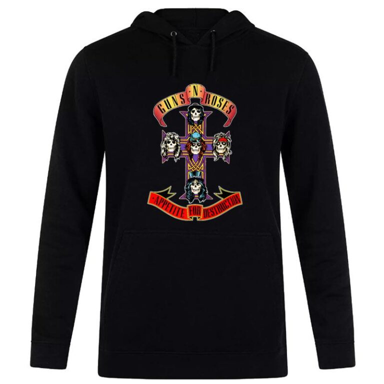 Appetite For Destruction Cross Guns N Roses Hoodie