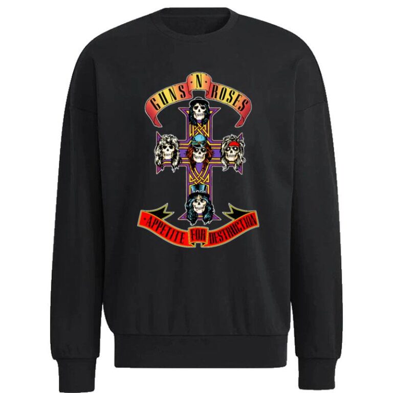 Appetite For Destruction Cross Guns N Roses Sweatshirt