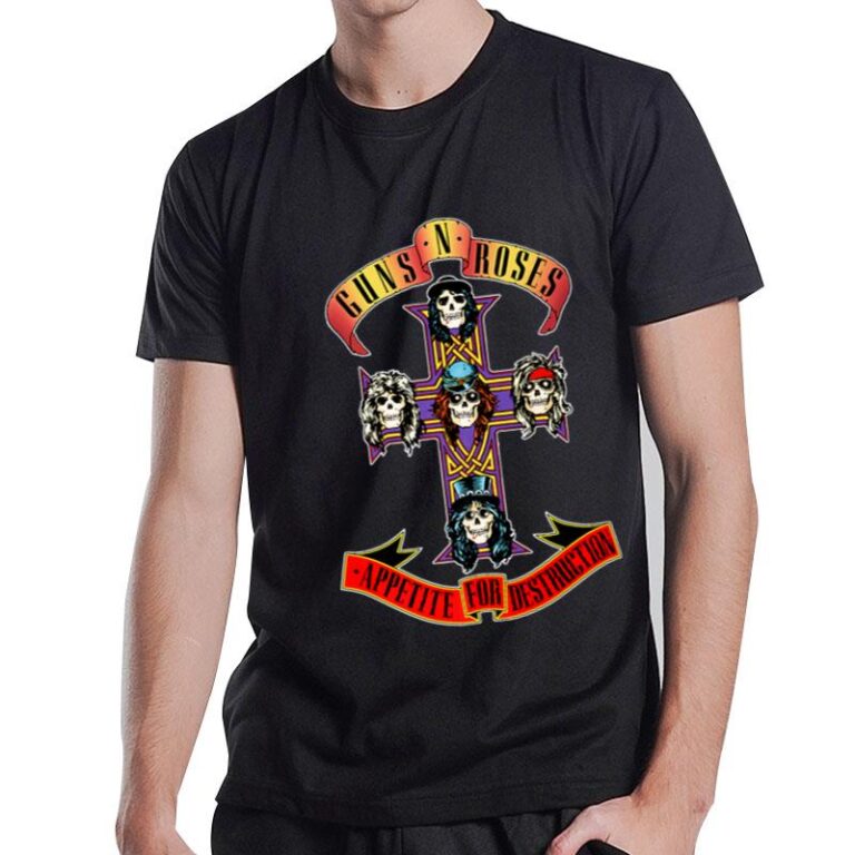 Appetite For Destruction Cross Guns N Roses T-Shirt