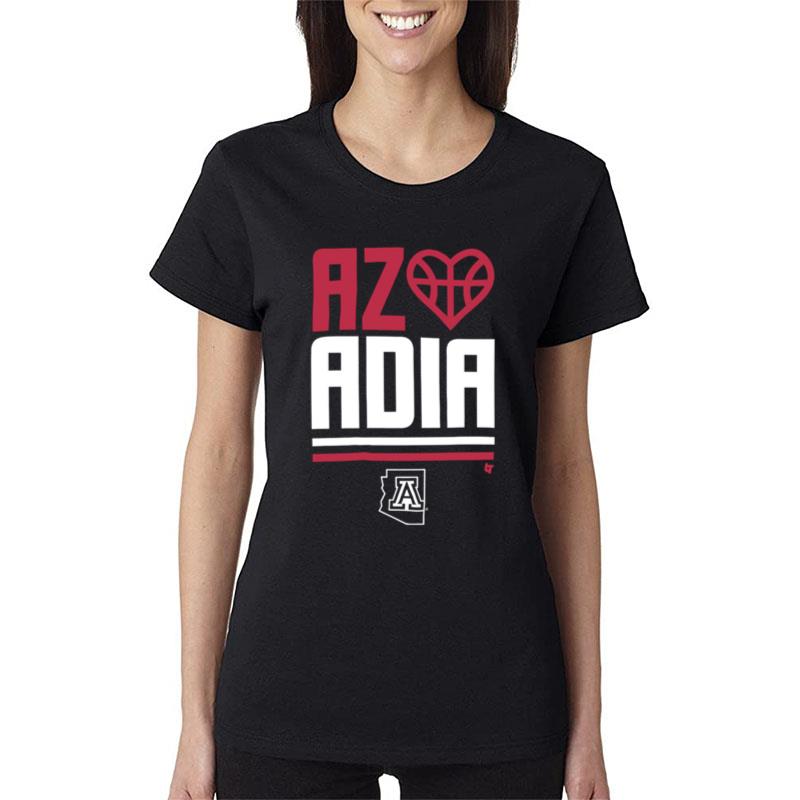 Arizona Basketball Az Loves Adia Women T-Shirt