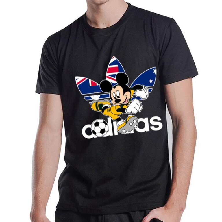 Australia Football Mickey Mouse Adidas T-Shirt