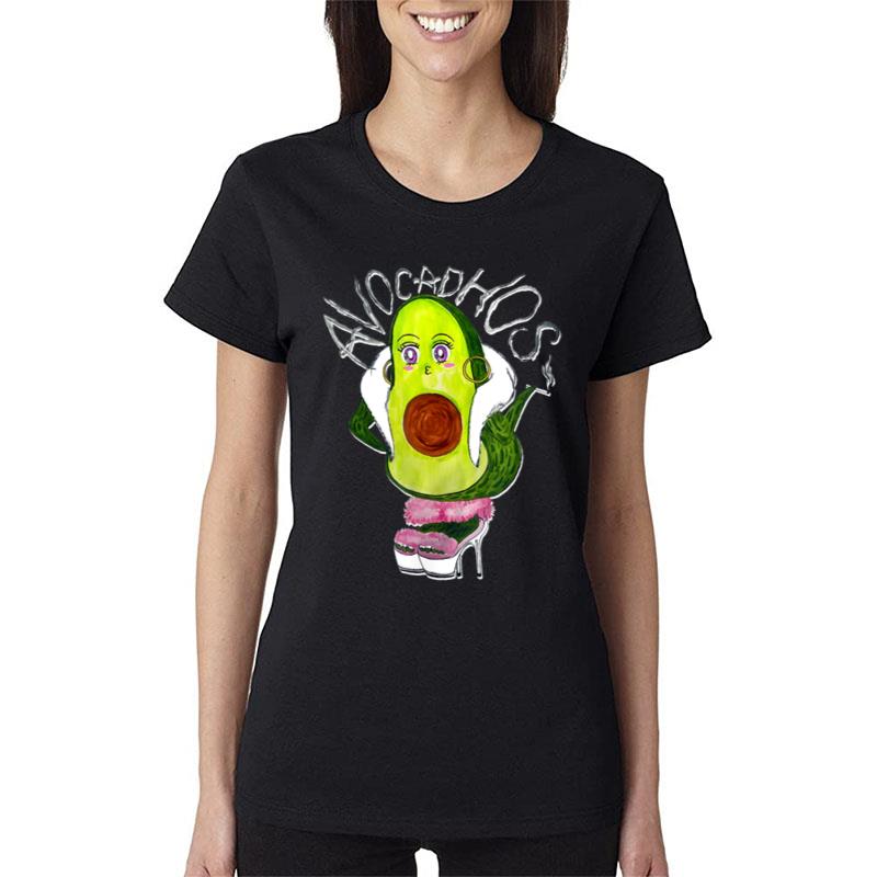 Avocado Woman Drawing Dodgeball Team Design Women T-Shirt