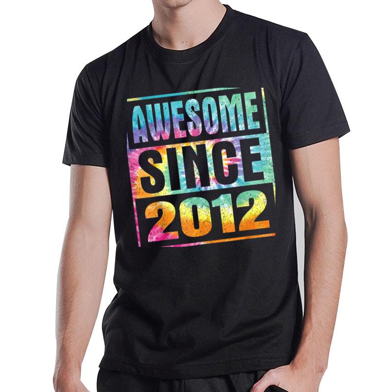 Awesome Since 2012 10 Years Old 10Th Birthday T-Shirt