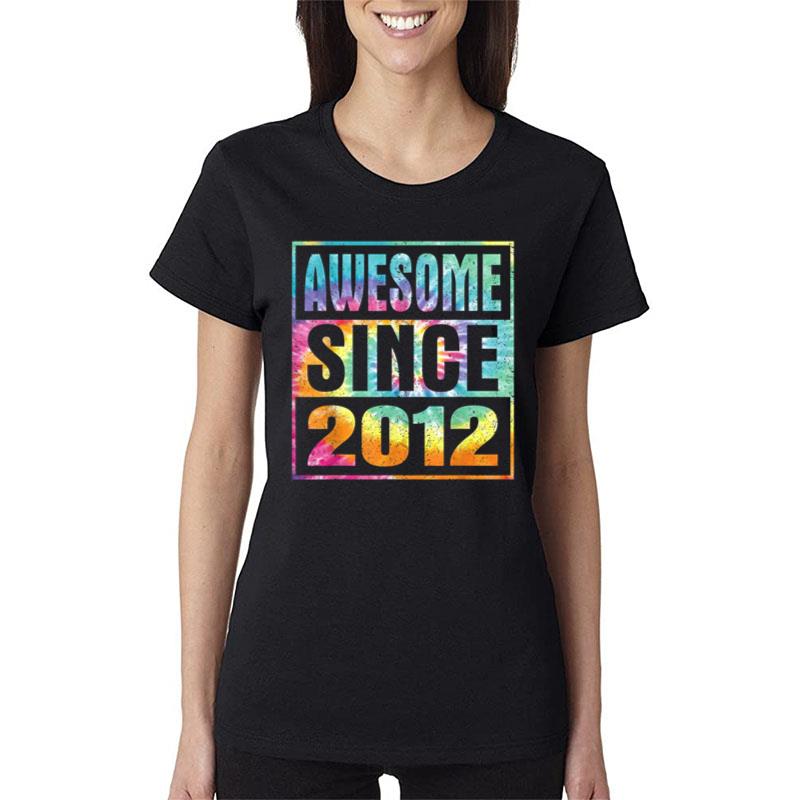 Awesome Since 2012 10 Years Old 10Th Birthday Women T-Shirt