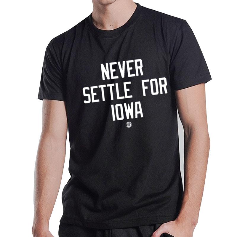 Bbb Printing Sports Nebraska Cornhuskers Never Settle For Iowa T-Shirt