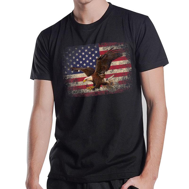 Bald Eagle 4Th Of July Christmas Gift American Flag Country T-Shirt