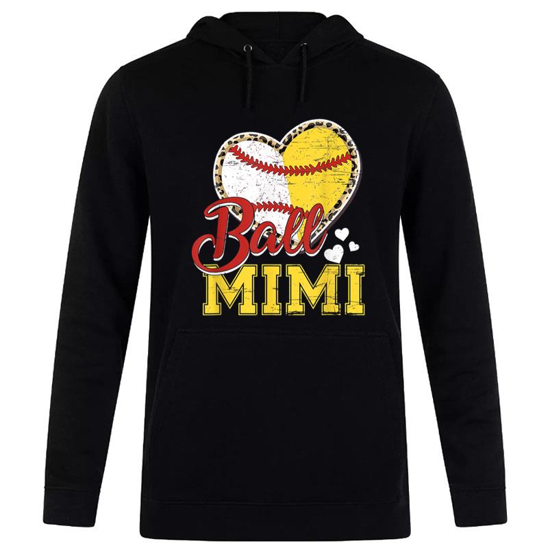 Ball Mom Baseball Softball Mimi Team Sports Women T-Shirt