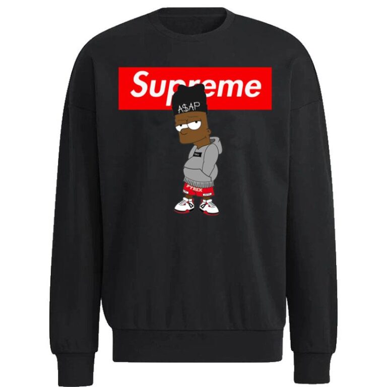 Bart Simpson Asap Rocky Supreme Sweatshirt