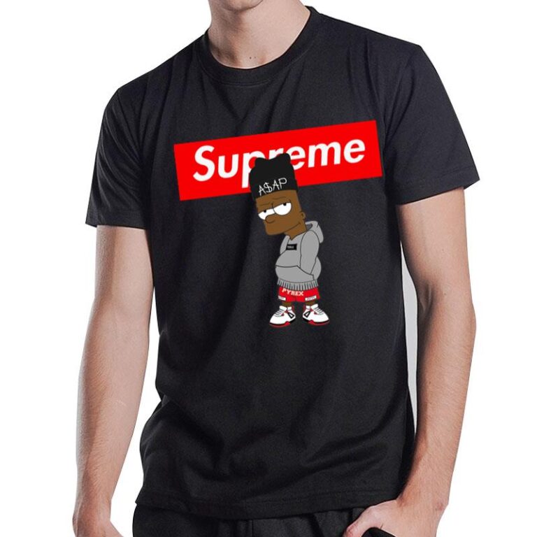 Bart Simpson Asap Rocky Supreme T-Shirt