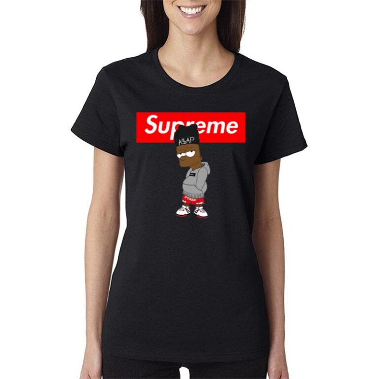 Bart Simpson Asap Rocky Supreme Women T-Shirt