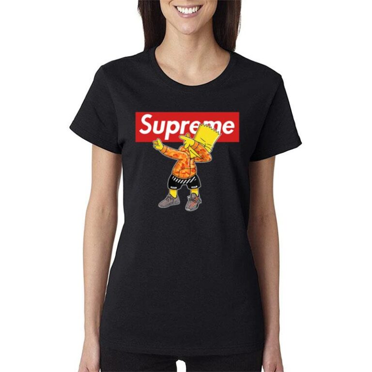 Bart Simpson Dabbing Supreme Women T-Shirt