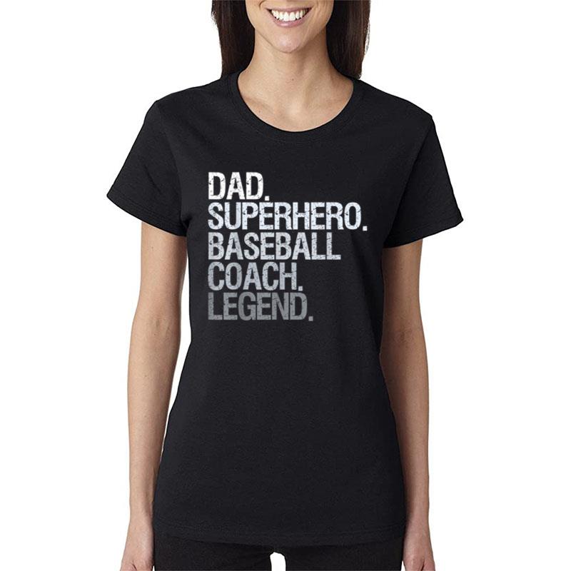 Baseball Coach Dad Women T-Shirt