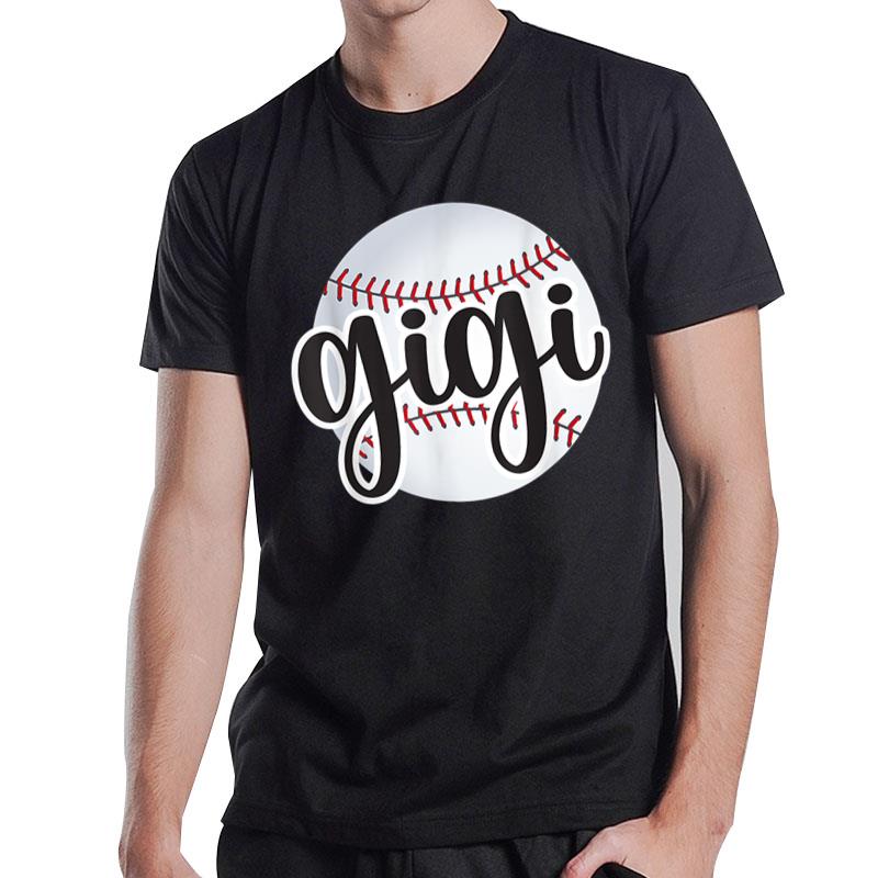 Baseball Gigi Baseball Fan Proud Baseball Grandma Gigi T-Shirt