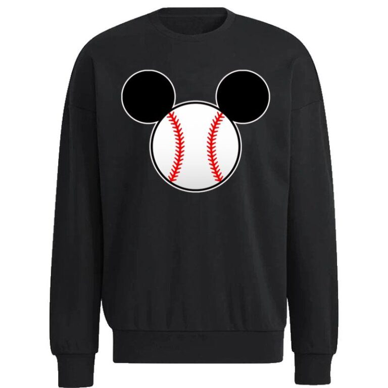 Baseball Head Mickey Mouse Sweatshirt