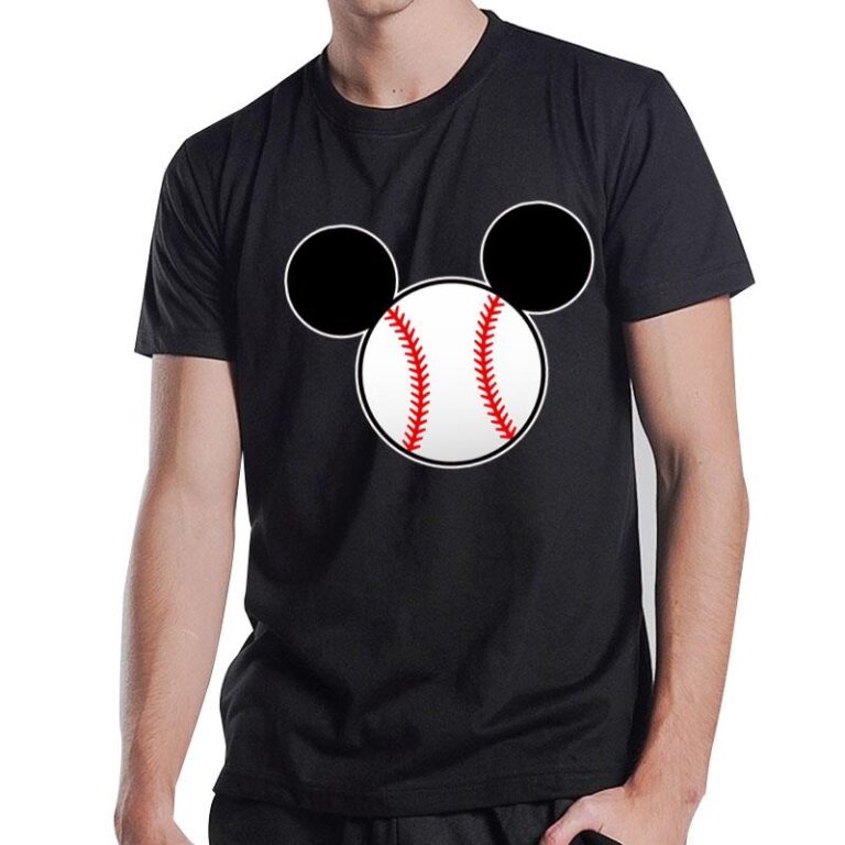 Baseball Head Mickey Mouse T-Shirt