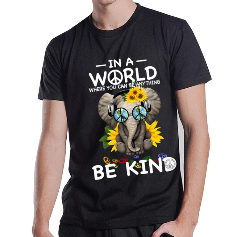 Be Kind Elephant Sunflower T-Shirt